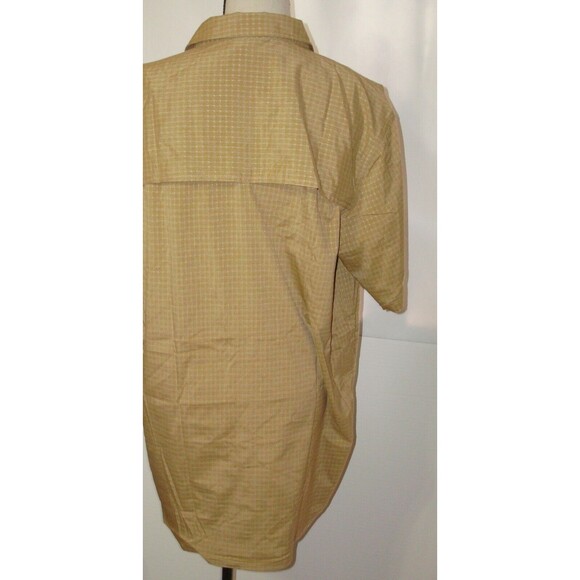 New Mens MT M Tall Prana Recycled UV Embark Brown Light SS Button Shirt NWT SS - Picture 2 of 7